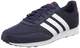 adidas Herren V Racer 2.0 CG5706 Gymnastikschuhe, Blau (Collegiate Navy/FTWR White/Scarlet), 43 1/3 EU