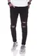 behype. Jeans Destroyed Slim-Fit Hose 80-2021 Schwarz 32/32
