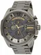 Diesel Herren Chronograph Quarz Uhr mit Edelstahl Armband DZ4466