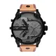 Diesel Herren Chronograph Quarz Uhr mit Leder Armband DZ7406