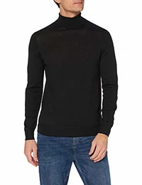 Amazon-Marke: MERAKI Herren Pullover Amzm021-m, Schwarz (Black), S, Label: S