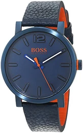 Herren-Armbanduhr Quarz mit Leder Armband 1550039