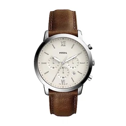 Herren Chronograph Quarz Uhr mit Leder Armband FS5380