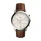 Fossil Herren Chronograph Quarz Uhr mit Leder Armband FS5380