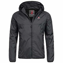 Rigi Herren Regen Jacke Outdoor Rain Freizeitjacke Schwarz Gr M