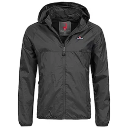 26E123 Rigi Herren Regen Jacke Outdoor Rain Freizeitjacke Schwarz Gr M
