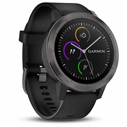 vívoactive 3 GPS-Fitness-Smartwatch - vorinstallierte Sport-Apps, kontaktloses Bezahlen mit Pay, Gunmetal