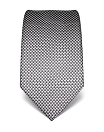 Vincenzo Boretti Herren Krawatte reine Seide Hahnentritt Muster edel Männer-Design gebunden zum Hemd mit Anzug für Business Hochzeit 8 cm schmal/breit anthrazit