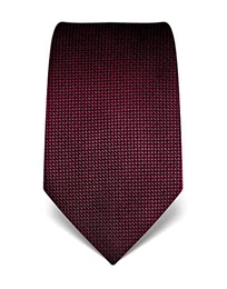 Vincenzo Boretti Herren Krawatte reine Seide gepunktet edel Männer-Design gebunden zum Hemd mit Anzug für Business Hochzeit 8 cm schmal/breit burgunder
