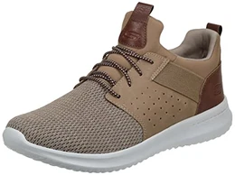 Herren Delson Camben Sneaker, Lt Brown Mesh W Synthetic, 45 EU