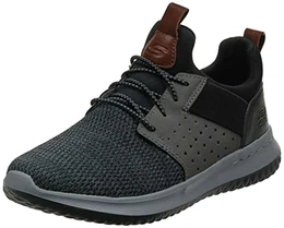 Herren Delson Camben Sneaker, Black Gray Mesh W Synthetic, 49.5 EU