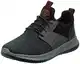 Skechers Herren Delson Camben Sneaker, Black Gray Mesh W Synthetic, 41 EU