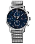 Tommy Hilfiger Herren-Armbanduhr Kane Dressed Up Quarz Multifunktion Sophisticated Sport (1791398) navy/silber (1791398)