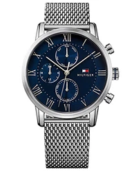 Tommy Hilfiger Herren-Armbanduhr Kane Dressed Up Quarz Multifunktion Sophisticated Sport (1791398) navy/silber (1791398)