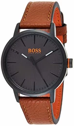 Herren-Armbanduhr Quarz mit Leder Armband 1550054