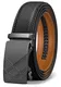 BULLIANT Gürtel Herren, Gürtel Ratsche Ledergürtel Automatikschließe für Herren Anzug Business Kleidung,Breit 35mm,Größe Angepasst(Schwarz-130cm/38-44  taille verstellbar)