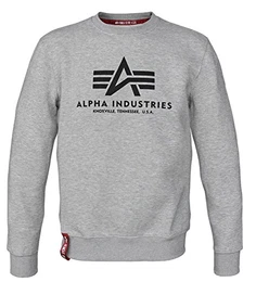 Alpha Ind. Basic Sweater grey heather - M