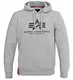 Alpha Ind. Basic Hoody Pullover grey heather - M