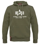 Alpha Ind. Basic Hoody Pullover dunkelgrün