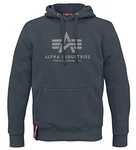 Alpha Ind. Basic Hoody Pullover reparatur-blau