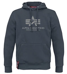 Alpha Ind. Basic Hoody Pullover rep.-blue - M