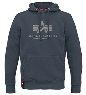 Alpha Ind. Basic Hoody Pullover reparatur-blau