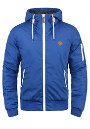 !Solid Tilly Herren Übergangsjacke Herrenjacke Jacke gefüttert mit Kapuze, Größe:M, Farbe:Diva Blue (1618)