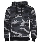 ROCK-IT Apparel Kapuzenpullover Herren Hoodie Workerhoodie Kapuzenpulli Sweatshirt Männer Hoody Camouflage Schwarz/Blau