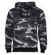 ROCK-IT Apparel Kapuzenpullover Herren Hoodie Workerhoodie Kapuzenpulli Sweatshirt Männer Hoody Größe XS-5XL hochwertig und sehr Soft Camouflage Schwarz/Blau Medium