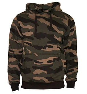 ROCK-IT Apparel Kapuzenpullover Herren Hoodie Workerhoodie Kapuzenpulli Sweatshirt Männer Hoody Grün/Braun