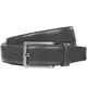 LINDENMANN Ledergürtel Herren/Gürtel Herren, Rindledergürtel XL bombiert, grau, Größe/Size:100, Farbe/Color:grau
