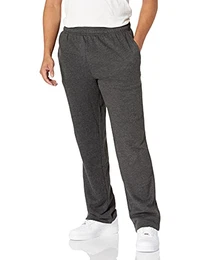 Herren Fleece-Jogginghose (erhältlich in „Big & Tall“-Größen), Kohlegrau Meliert, M