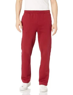 Amazon Essentials Herren Fleece-Jogginghose mit offenem Saum Rot Amazon Essentials Herren Fleece-Jogginghose mit offenem Saum Rot