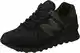 New Balance Herren ML574V2 Sneaker, Triple Black, 43 EU