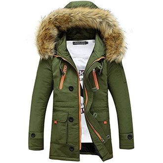 ShallGood Herren Jacke Parka Winterjacke Mantel ShallGood Herren Jacke Parka Winterjacke Mantel