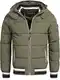 Indicode Herren Marlon Steppjacke in Daunenjacken-Optik   Winterjacke Übergangsjacke Army L