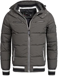 Herren Marlon Steppjacke in Daunenjacken-Optik Winterjacke Übergangsjacke Raven M