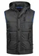 !Solid Bettini Herren Weste Steppweste Outdoor Weste Mit Kapuze Und Stehkragen, Größe:M, Farbe:Dark Grey (2890)