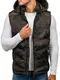 BOLF Herren Weste mit Kapuze Reißverschluss ideal für kühle Tage Nature 4786 Braun M [4D4]