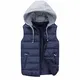 YOUTHUP Herren Steppweste Leicht Winterweste Warm Ärmellos Jacke Sport Freizeit Kaputze