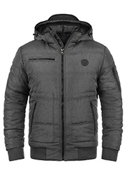 Boris Teddy Herren Winterjacke Jacke mit Kapuze und Teddyfutter aus hochwertigem Material, Größe:M, Farbe:Granite Teddy (75127)