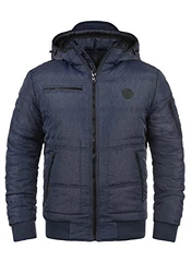 Blend Herren Winterjacke Boris Teddy Navy Teddy (74655)