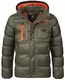 Geographical Norway Herren Stepp Winterjacke Citernier Kapuze Khaki L