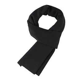 FYDRISE Herren Winterschal, klassisch, Wolle - Schwarz - 180 cm x 30 cm