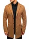 BOLF Herren Mantel Wintermantel Kurzmantel Winterjacke Stehkragen Reverskragen Elegant Business Freizeit Warm Gefüttert J.Boyz 1047 Camel XL [4D4]