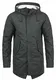 PRODUKT Pieder Herren Winter Jacke Parka Mantel Lange Winterjacke gefüttert mit Teddy-Futter und Kapuze, Größe:M, Farbe:Asphalt