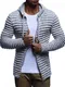 Leif Nelson Herren Hoodie Strickjacke Kapuzenpullover Jacke Hoody Sweatjacke Zipper Sweatshirt Longsleeve LN20724; Größe M, Grau