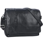 STILORD Ledertasche Herren Umhängetasche Unitasche Laptoptasche 15.6 Zoll Aktentasche Bürotasche Elias schwarz