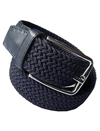 Herren Stretch Flechtgürtel LM1000 für Bundmaß 85-110 Blau