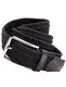 LisaModa Herren Stretch Flechtgürtel LM1000 für Bundmaß 100-125 Schwarz